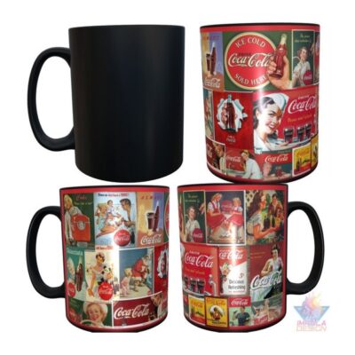 Taza Mágica Coca Cola Gaseosa Afiches Retro Vintage Cerámica