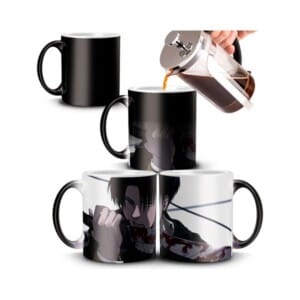 Taza Mágica Attack On Titan Levi Anime Termosensible Mod 01