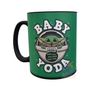 Taza Baby Yoda Mágica Cerámica Star Wars Mandalorian Bebe 03