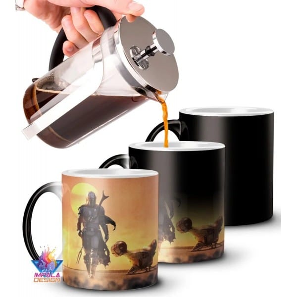 Taza Mágica Star Wars Mandalorian Baby Yoda Varios Modelos 5 Taza Mágica Star Wars Mandalorian Baby Yoda Varios Modelos