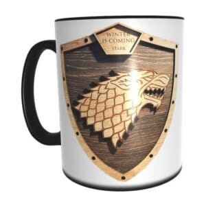 Taza Mágica Game Of Thrones Winter Is Coming Escudos Serie