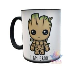 Taza Mágica Baby Groot I Am Groot Cerámica