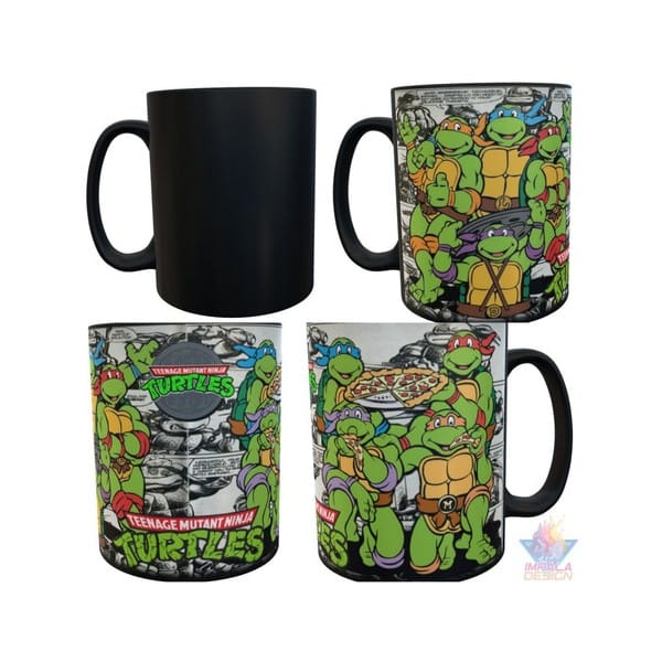 Taza Mágica Tortugas Ninja Mutantes Mod02 Cerámica 1 Taza Mágica Tortugas Ninja Mutantes Mod02 Cerámica