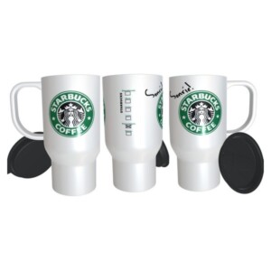 Starbucks Café Jarro Térmico Plástico Personalizado Logo