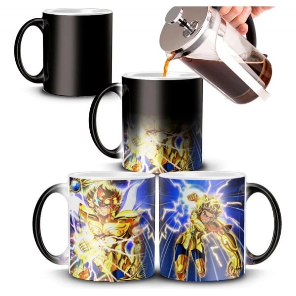 Taza Mágica Saint Seiya Aioria De Leo Caballeros Zodiaco 1 Taza Mágica Saint Seiya Aioria De Leo Caballeros Zodiaco
