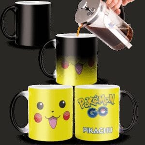 Taza Mágica Pokemon Pikachu Tasa Cerámica Personaje