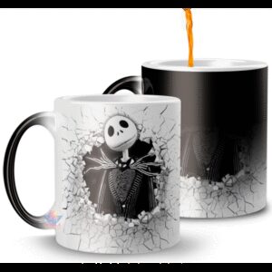 Taza Mágica Cerámica Jack El Extraño Mundo De Jack Skeleton