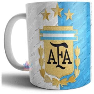 Taza Cerámica Argentina Campeón Messi Qatar Mundial Lionel