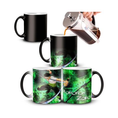 973595-MLA69654596567_052023,Taza Mágica Zoro Roronoa One Piece Comic Cazador De Piratas