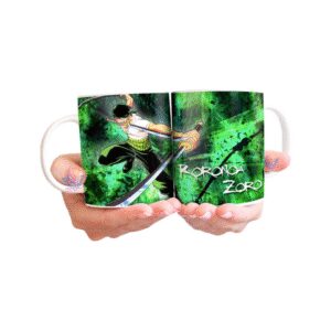 757110-MLA69654595473_052023,Taza Cerámica Zoro Roronoa One Piece Comic Cazador Piratas