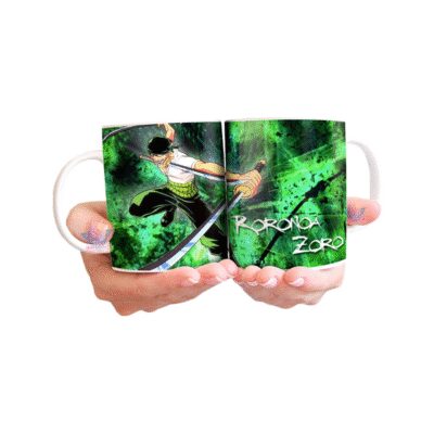 757110-MLA69654595473_052023,Taza Cerámica Zoro Roronoa One Piece Comic Cazador Piratas