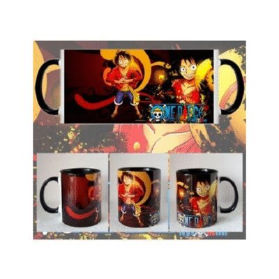 617923-MLA41521422080_042020,One Piece Luffy Taza Negra Monkey Ceramica Manga Anime