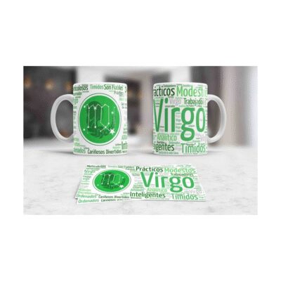 615053-MLA41335174063_042020,Taza Ceramica Virgo Astrologia Signos Zodiaco