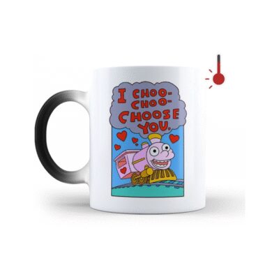 704313-MLM50699671085_072022,Taza Para Café Taza Mágica Cerámica Simpson Tren Valentin