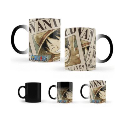 818774-MLM48952071139_012022,One Piece Taza Magica Café Luffy Cartel Recompensa Anime