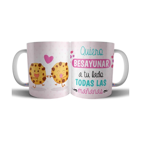 Taza Cerámica Amor Frase Felicidad Desayuno Novios Besos 1 720093-MLA71659650909_092023,Taza Cerámica Amor Frase Felicidad Desayuno Novios Besos