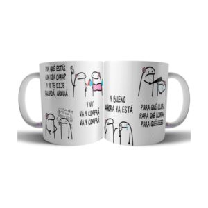 673192-MLA71610469826_092023,Taza Cerámica Flork Si Yo Te Dije Ahorra Para Que Gastas Va