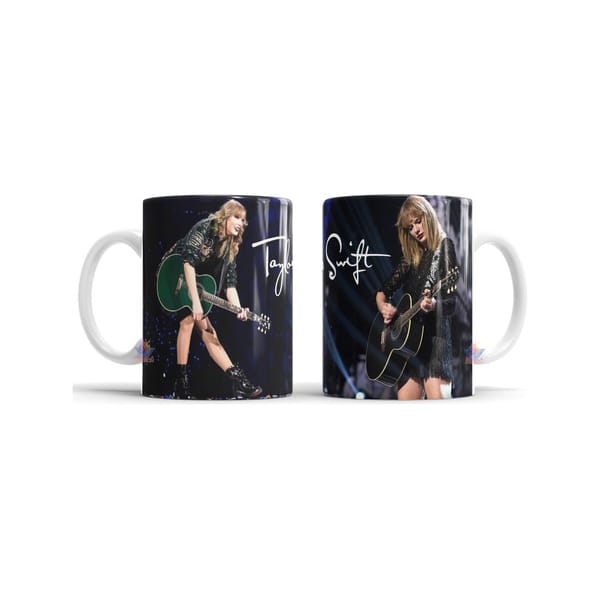 Taza Cerámica Taylor Swift Fotos Firma Guitarra 1 797932-MLA73633073308_122023,Taza Cerámica Taylor Swift Fotos Firma Guitarra