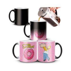 676915-MLA51656206588_092022,Taza Mágica Cerámica Homero Simpsons Chancho Araña Donuts