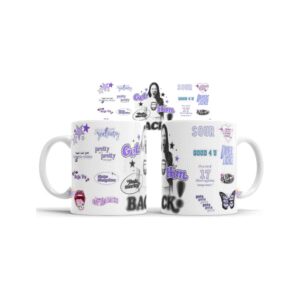 918687-MLA75217320603_032024,Taza De Cerámica Olivia Rodrigo Deja Vu Get Him Back Sticker