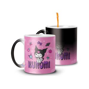 889362-MLA74695906835_022024,Taza Magica Kuromi My Melody Hello Kitty Personaje Punk M2