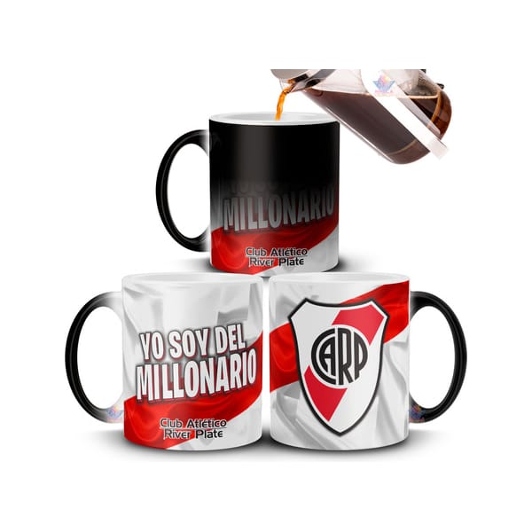 Taza Mágica River Plate Millonario Club Atlético Fútbol Copa 1 619617-MLA75507170942_042024,Taza Mágica River Plate Millonario Club Atlético Fútbol Copa