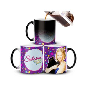 641305-MLA75523936429_042024,Taza Mágica Cerámica Sabrina Bruja Adolescente Gato Salem