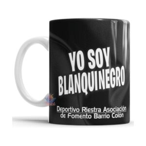 858180-MLA75502756152_042024,Taza De Cerámica Riestra Deportivo Blanquinegro Fútbol Copa