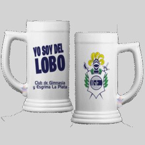 Vaso Jarra Chop Gimnasia Esgrima De La Plata Lobo Fernetero