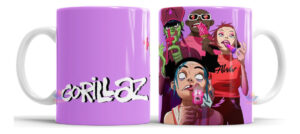 Taza Cerámica Rock Internacional Música Todas Las Bandas Pop Gorillaz