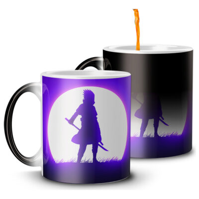 Taza Mágica Sasuke Uchiha Naruto Anime Guerrero Espada