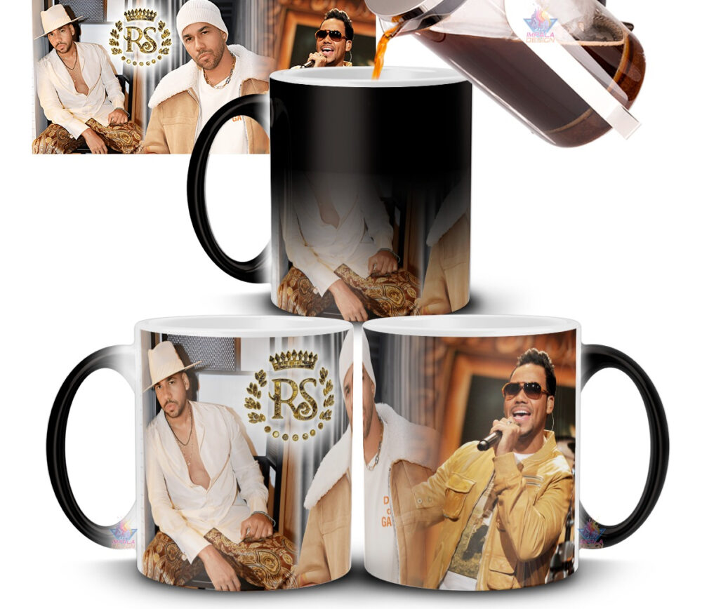 Taza Mágica Romeo Santos Aventura Rey Bachata Foto Logo - Image 2