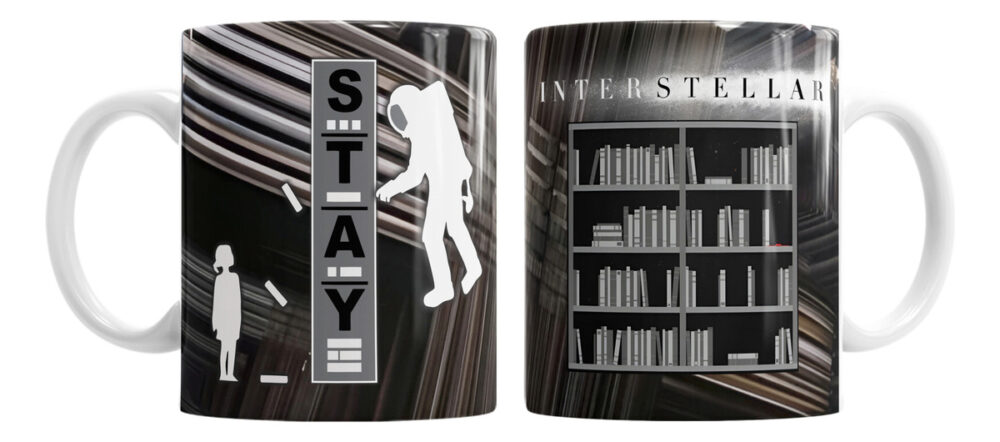 Taza Cerámica Interestelar Película Nasa Universo Nolan Stay