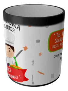 Taza Magica Aqui Toma El La Mejor Profesiones Regalo Familia CHEF HOMBRE