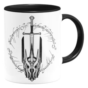 Taza Interior Color Sauron Señor De Los Anillos Rings