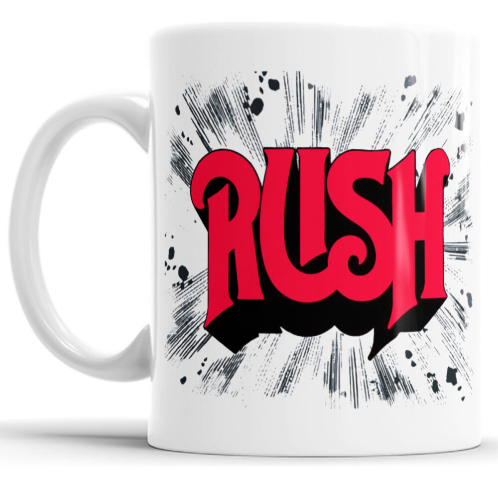 Taza Cerámica Rush Banda Rock Progresivo Logo Geddy Lee 2112 - Image 2