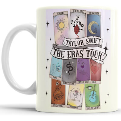 Taza Taylor Swift Cartas Tarot Swifties The Eras Tour Fan