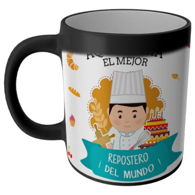 Taza Magica Aqui Toma El La Mejor Profesiones Regalo Familia REPOSTERO