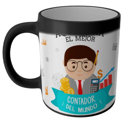 Taza Magica Aqui Toma El La Mejor Profesiones Regalo Familia CONTADOR