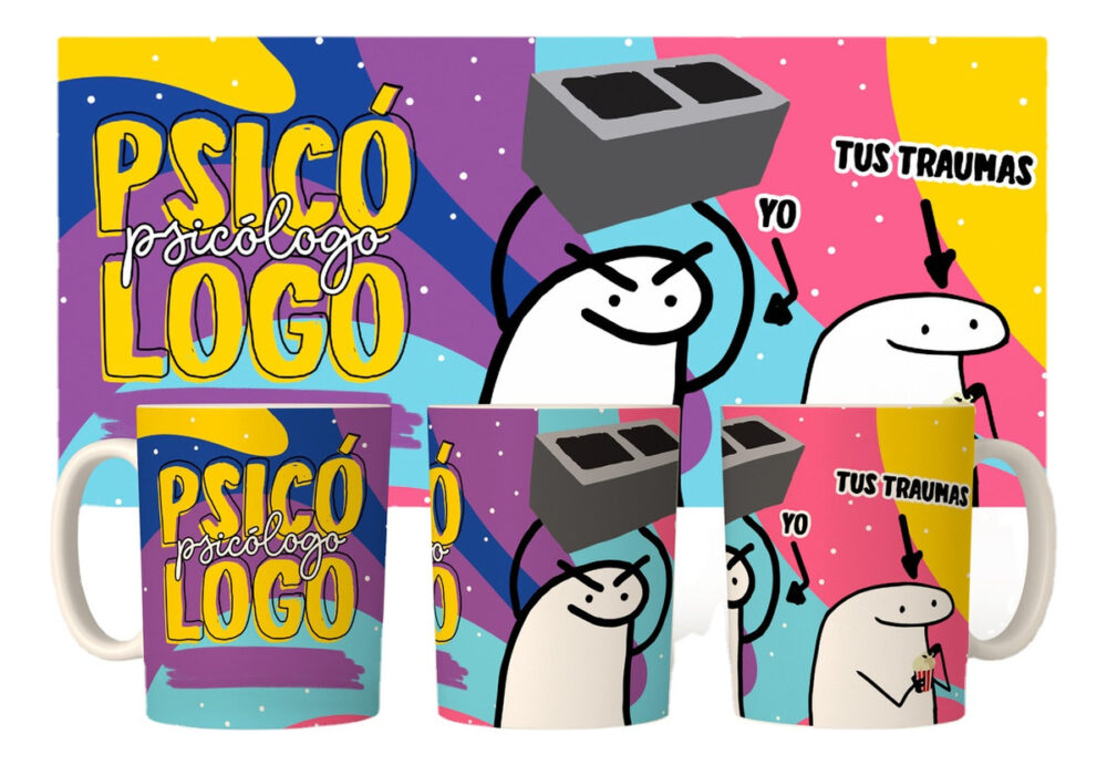 Taza Cerámica Flork Profesiones Psicologo Trabajo - Image 2