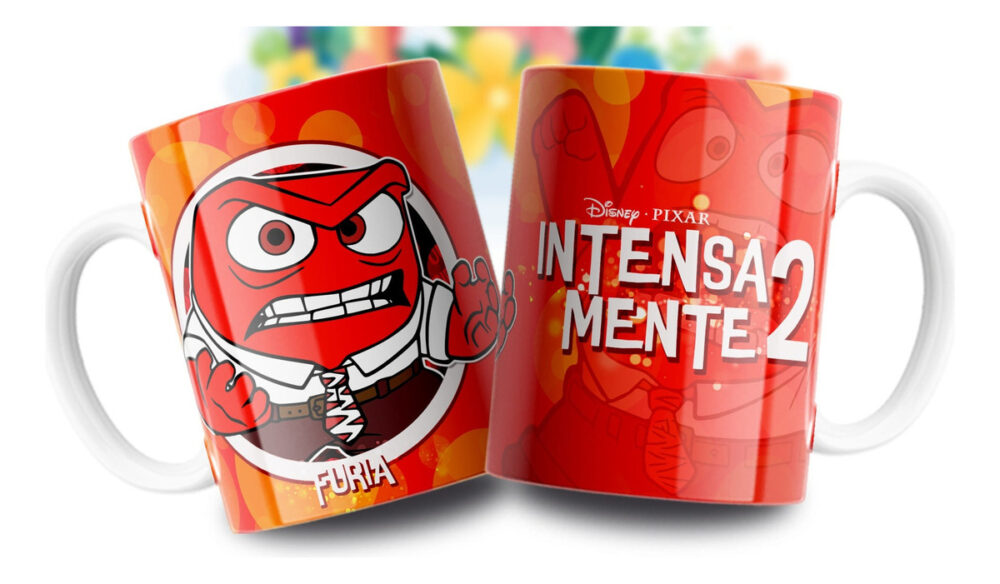 Taza Intensa Mente Emociones Tristeza Alegría Ansiedad Furia Furia