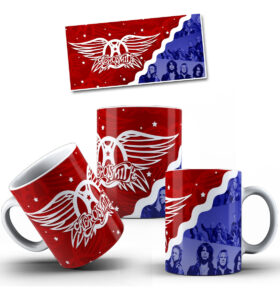 Taza Cerámica Rock Internacional Música Todas Las Bandas Pop Aerosmith