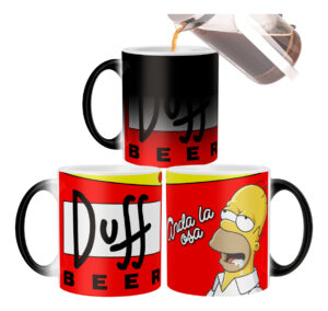 Taza Mágica Simpson Homero Anda La Osa Duff