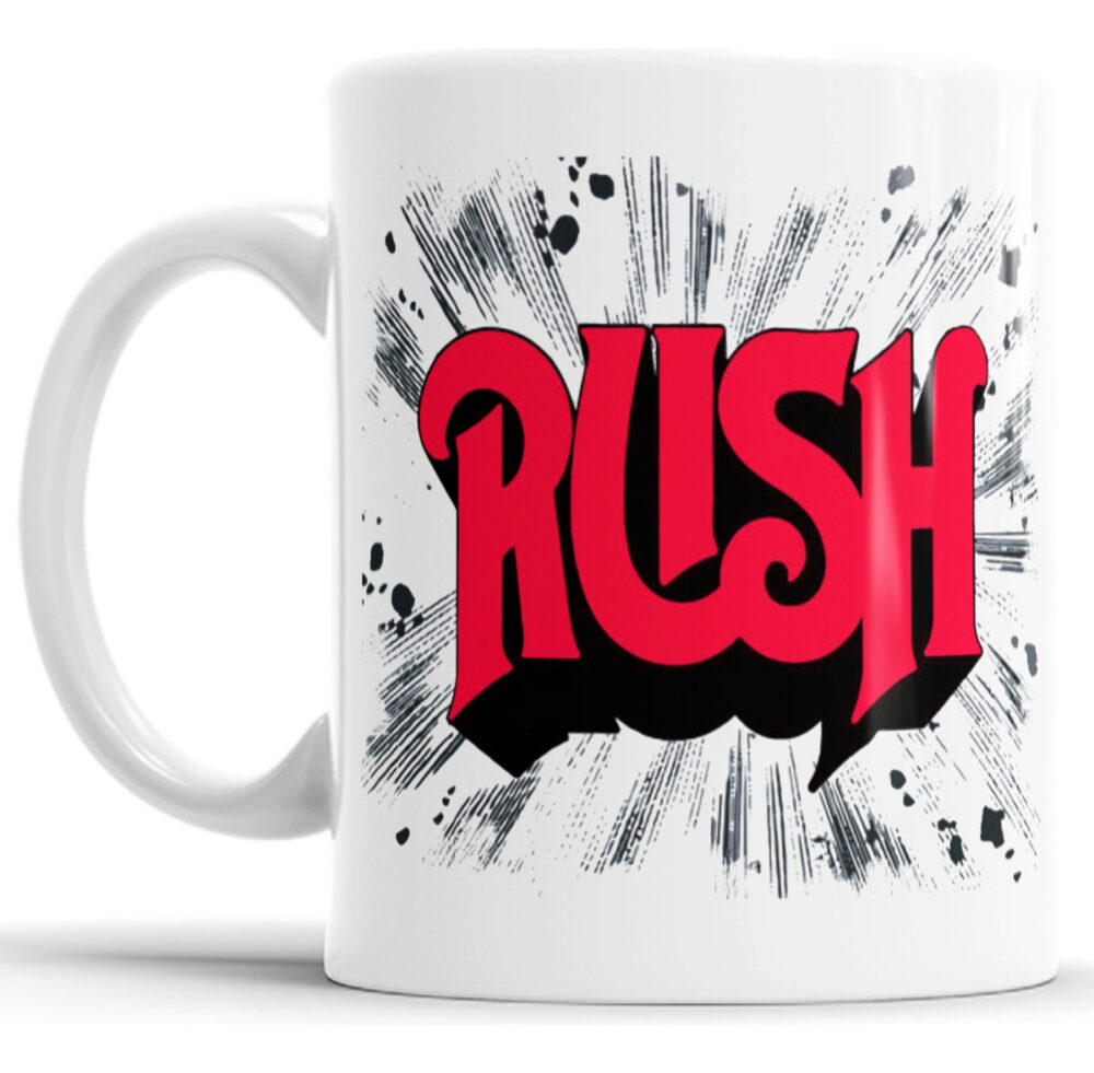 Taza Cerámica Rock Internacional Música Todas Las Bandas Pop Rush