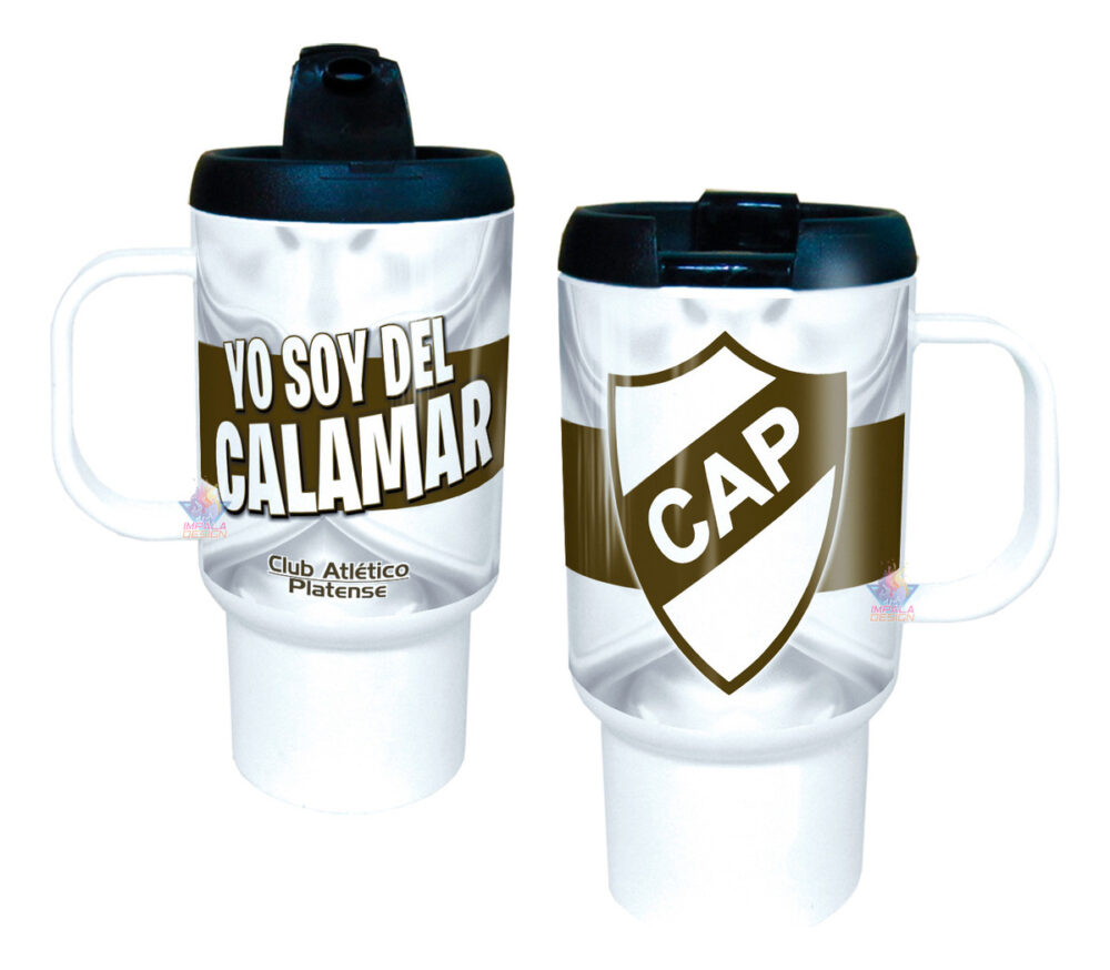 Jarro Térmico Equipos Fútbol Argentina Escudo Bandera Copa Platense Calamar Club Atlético Buenos Aires