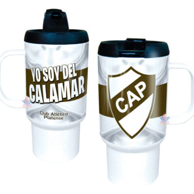 Jarro Térmico Equipos Fútbol Argentina Escudo Bandera Copa Platense Calamar Club Atlético Buenos Aires