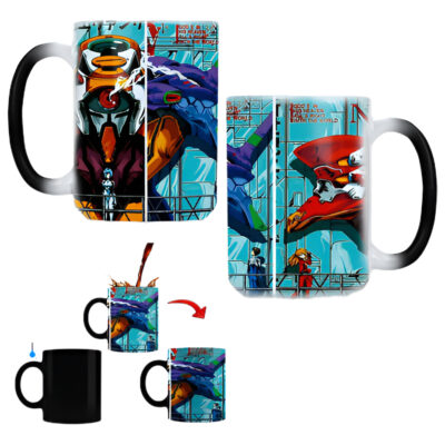 Taza Mágica Evangelion Eva01 Ayanami Asuka Anime