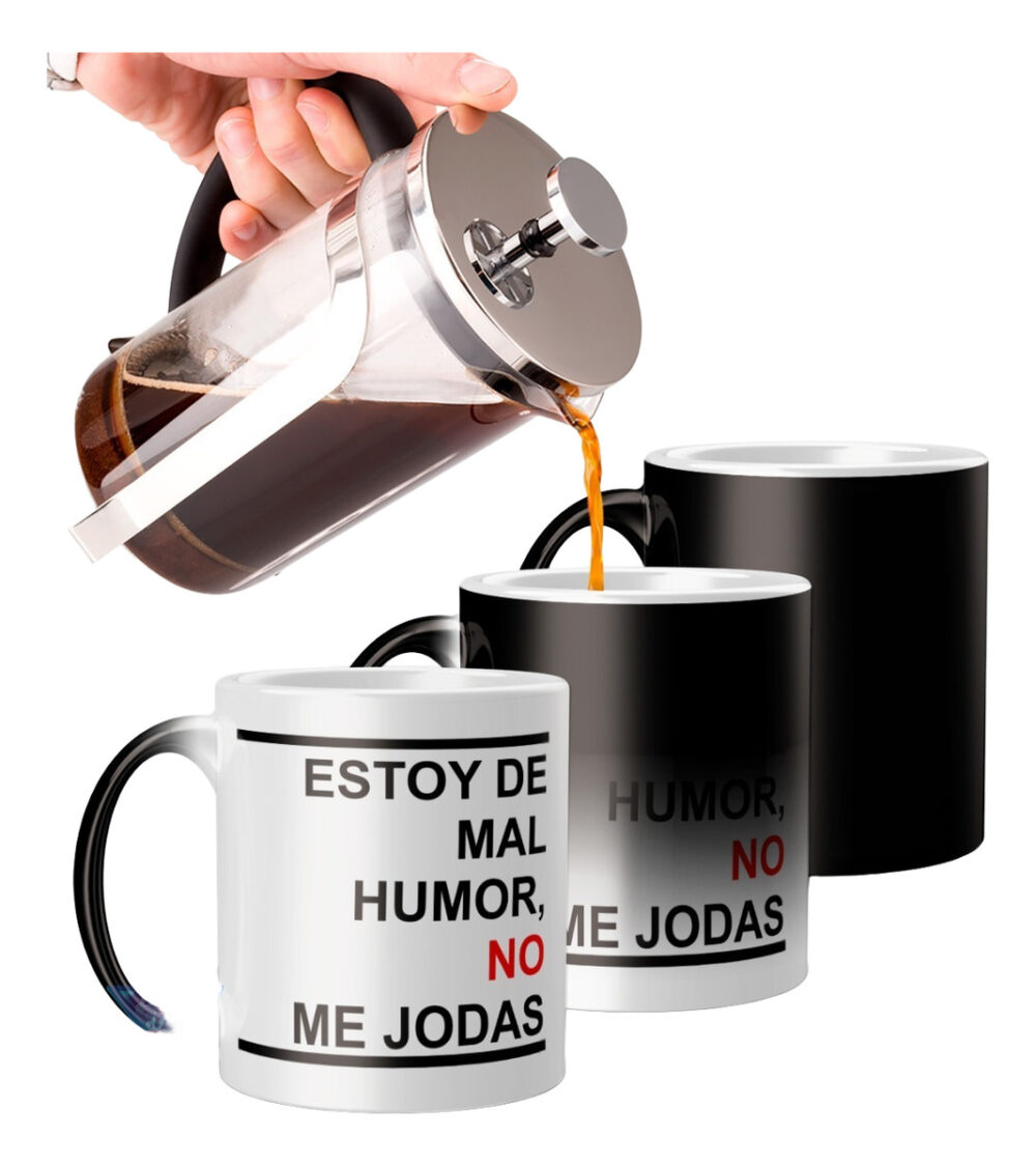 Taza Magica Frase Mal Humor Dormi Como El Cul@ No Me Hagan Mod 03: Mal Humor