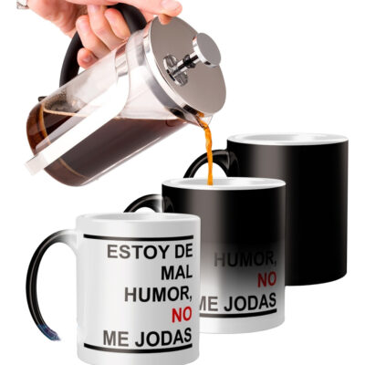Taza Magica Frase Mal Humor Dormi Como El Cul@ No Me Hagan Mod 03: Mal Humor