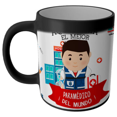 Taza Magica Aqui Toma El La Mejor Profesiones Regalo Familia PARAMEDICO HOMBRE
